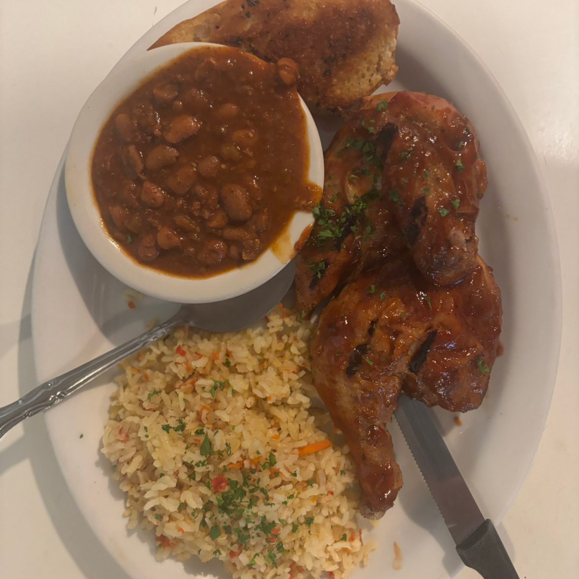 ½ Chicken Dinner.
