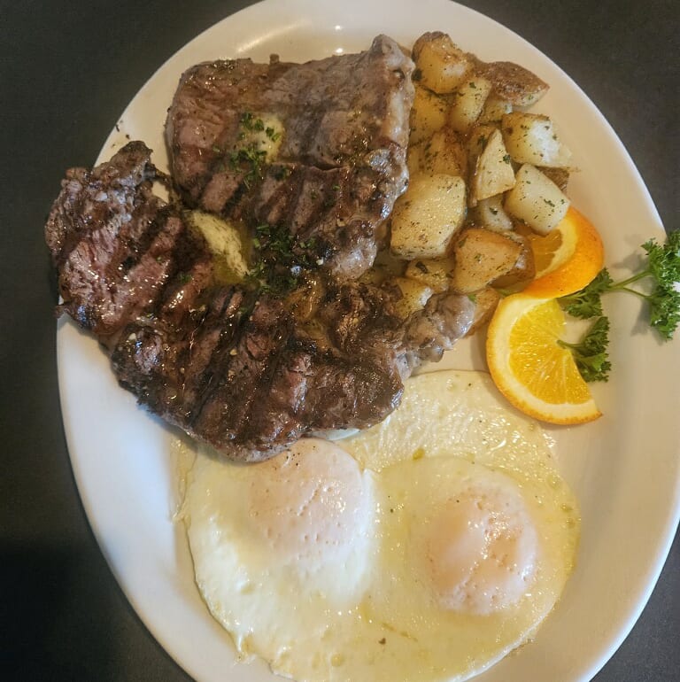 Two Eggs Any Style with Tri-Tip Better.